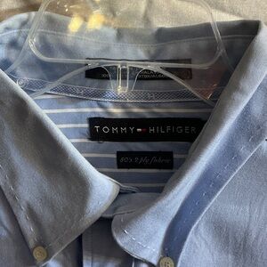 Tommy Hilfiger Light Blue Striped Men's Shirt